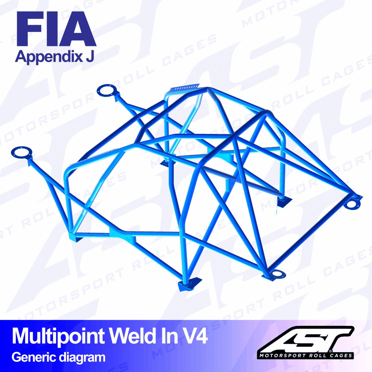 Roll Cage CITROËN Xsara (Phase 1/2 ) 3-doors Hatchback MULTIPOINT WELD IN V4