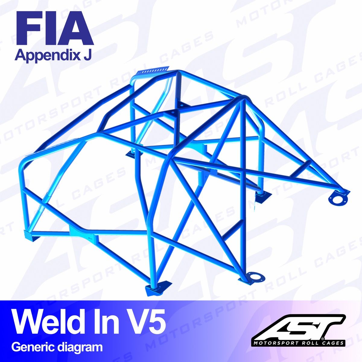 Roll Cage CITROËN ZX 3-doors Hatchback WELD IN V5