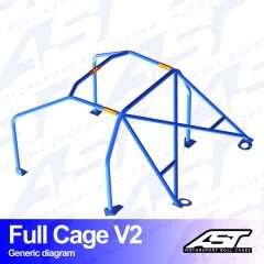 Roll Cage FIAT Panda (Type 141) Hatchback FWD FULL CAGE V2