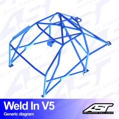 Roll Cage AUDI TT (8N) 3-doors Hatchback FWD WELD IN V5