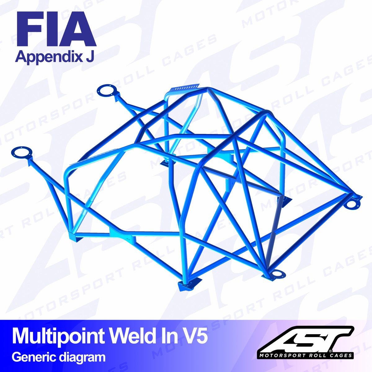 Roll Cage FORD Sierra (MK1/Mk2/Mk3) 3-doors Coupe RWD MULTIPOINT WELD IN V5