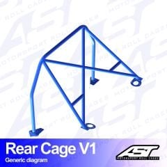 Roll Bar LANCIA Fulvia (818) 2-doors Coupe REAR CAGE V1