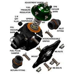 FUEL PRESSURE REGULATOR-DAMPER FPR-D RADIUM ENGINEERING