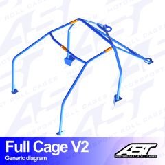 Roll Cage PEUGEOT 306 (Phase 1/2) 3-doors Hatchback FULL CAGE V2