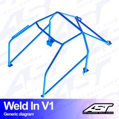 Roll Cage SUZUKI Swift (ZC32S) 3-door Hatchback WELD IN V1