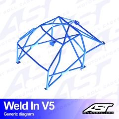 Roll Cage TESLA Model 3 5-door Hatchback WELD IN V5