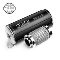 NUKE PERFORMANCE FUEL FILTER 10 MICRON AN-10 - WELDED STAINLESS STEEL ELEMENT