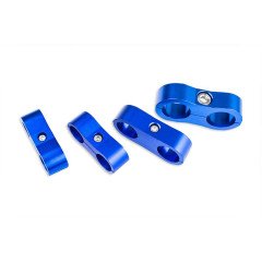 AN10 DUAL CLIPS HOSE FUEL LINES CLAMP CABLE