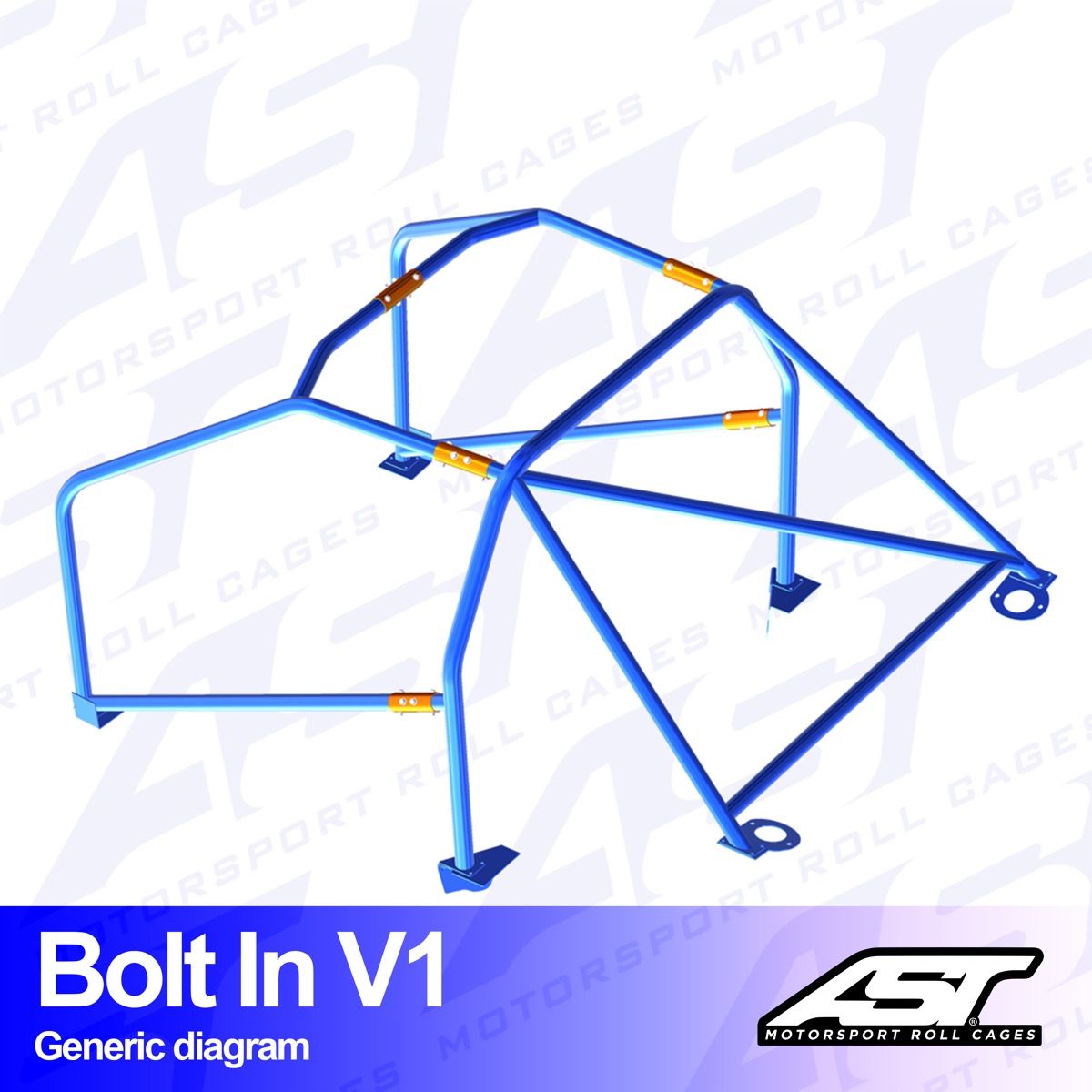 Roll Cage HONDA Civic Coupe (EJ1/EJ2) 2-door Coupe BOLT IN V1