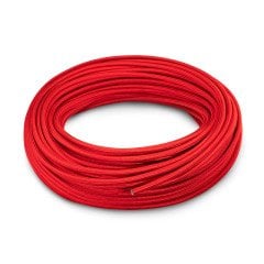 NYLON BRAIDED PTFE TEFLON FUEL HOSE RED