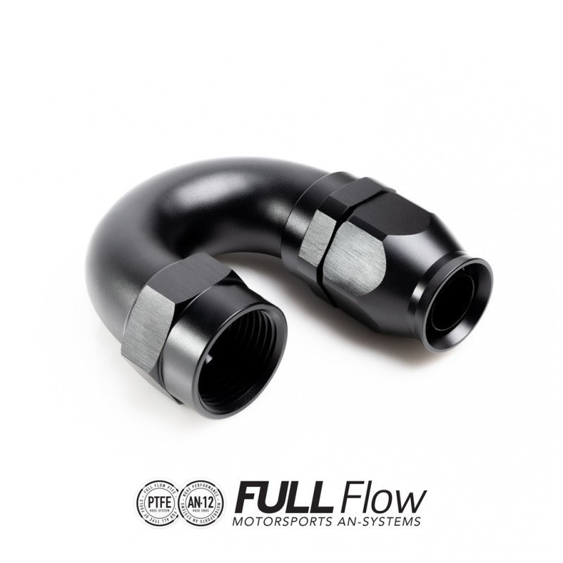 FULL FLOW PTFE HOSE END FITTING 180 DEGREE