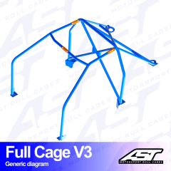 Roll Cage SCION FR-S (ZC6) 2-doors Coupe REMOVABLE FULL CAGE V3