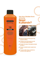 Morfose Saç Açıcı Oksidan Krem 30 Vol %9 1000 ml