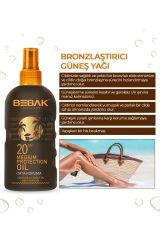 Bebak Bronzlaştırıcı Yağ 20 Spf 150 ml