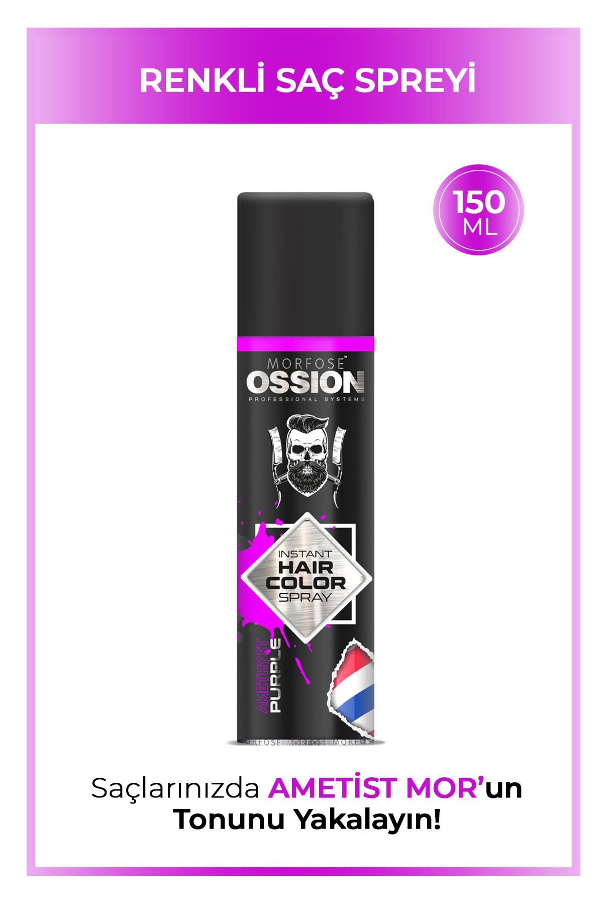 Ossion Premium Barber Line Mor Renkli Saç Spreyi 150 ml