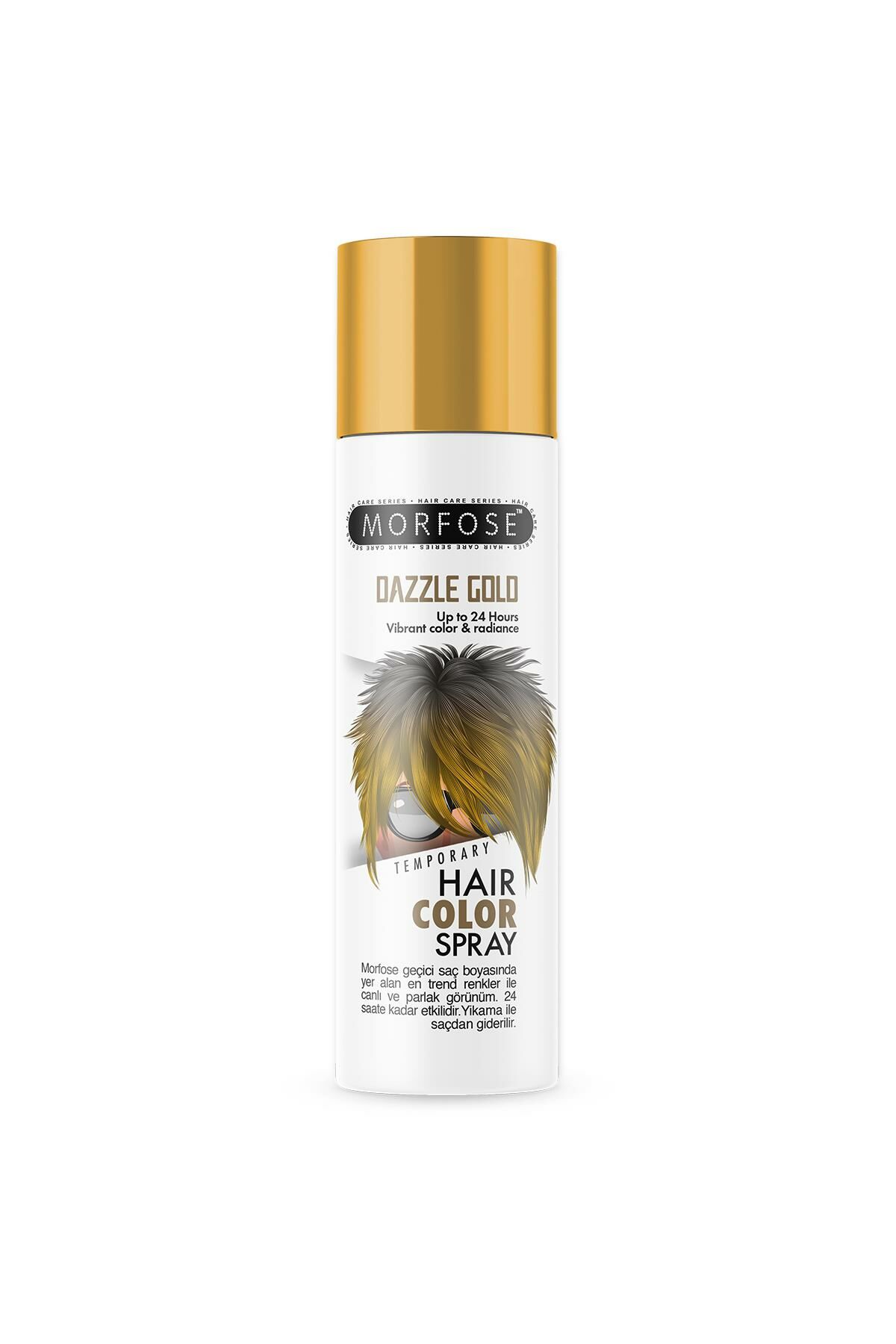 Mech 24 Saate Kadar Etkili Altın Renkli Saç Spreyi Dazzle Gold 150 ml