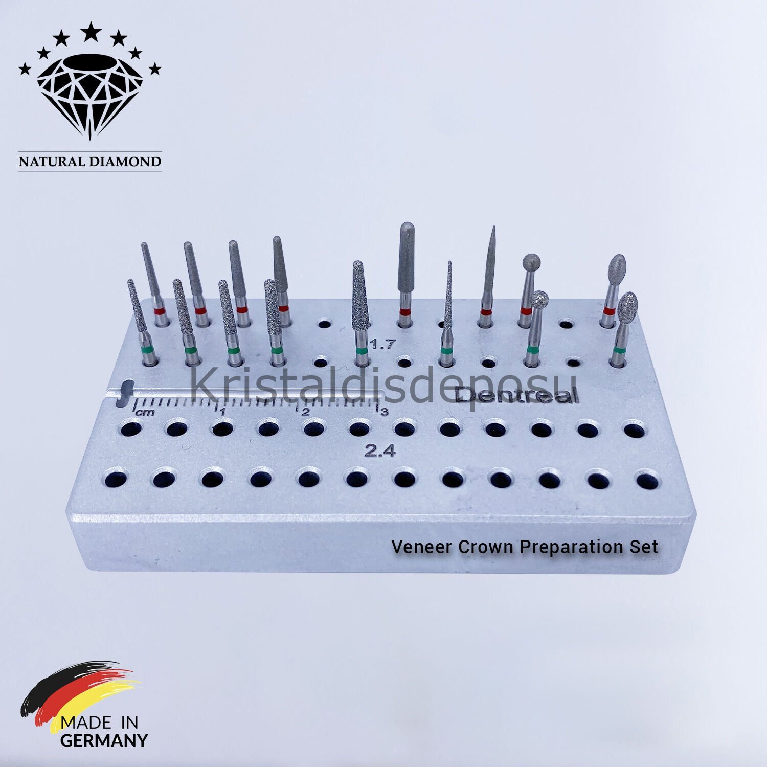 Veneer & Crown Preparation Set - Elmas Frez