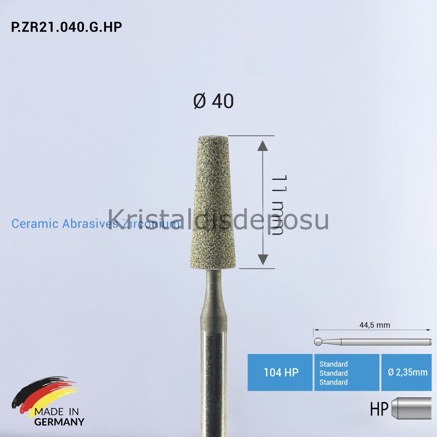 Zirkon & Seramik Abrasive - P.ZR21 - Ø40 mm