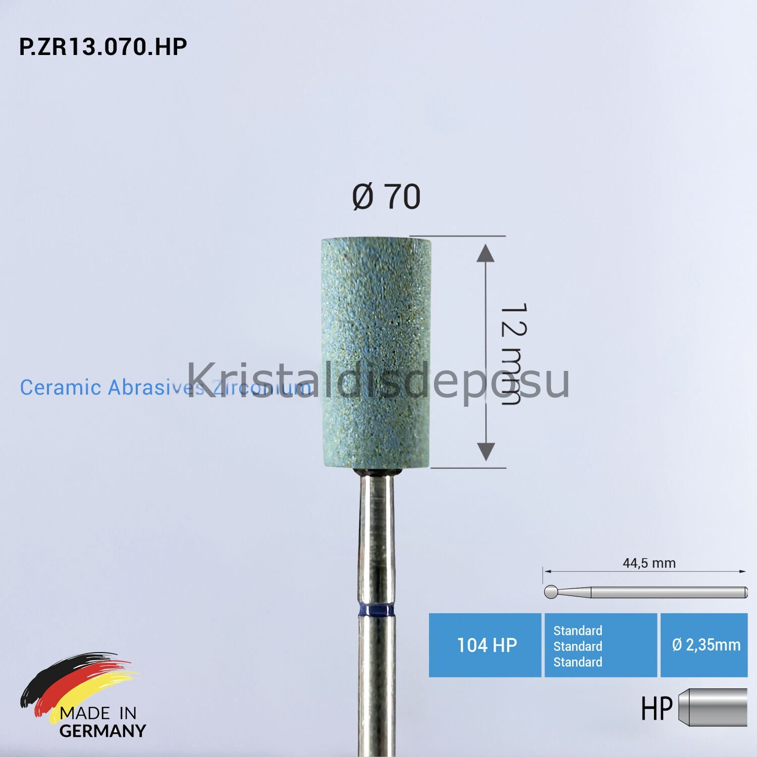 Zirkon & Seramik Abrasive - P.ZR13 - Ø70 mm