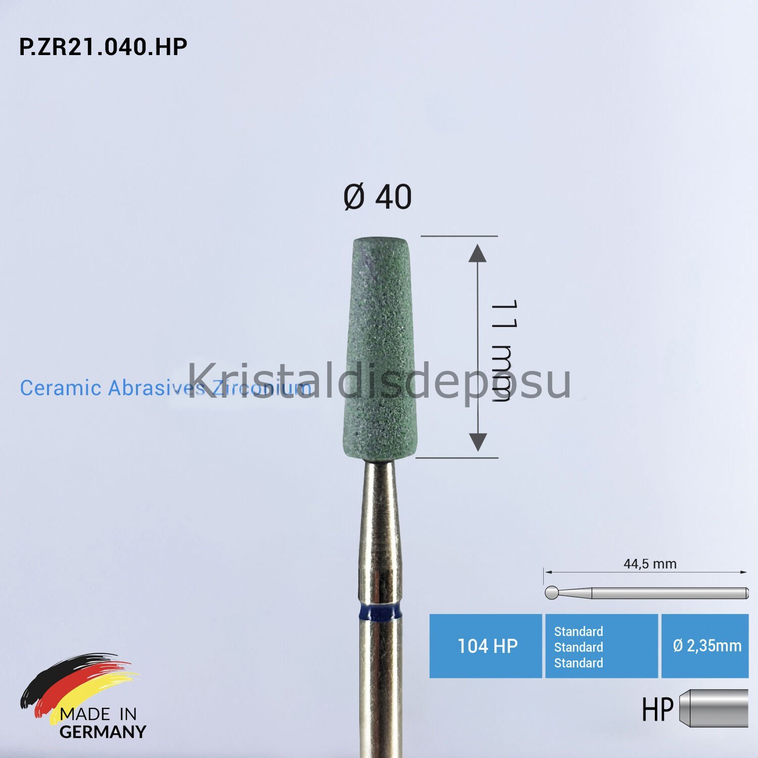 Zirkon & Seramik Abrasive - P.ZR21 - Ø40 mm