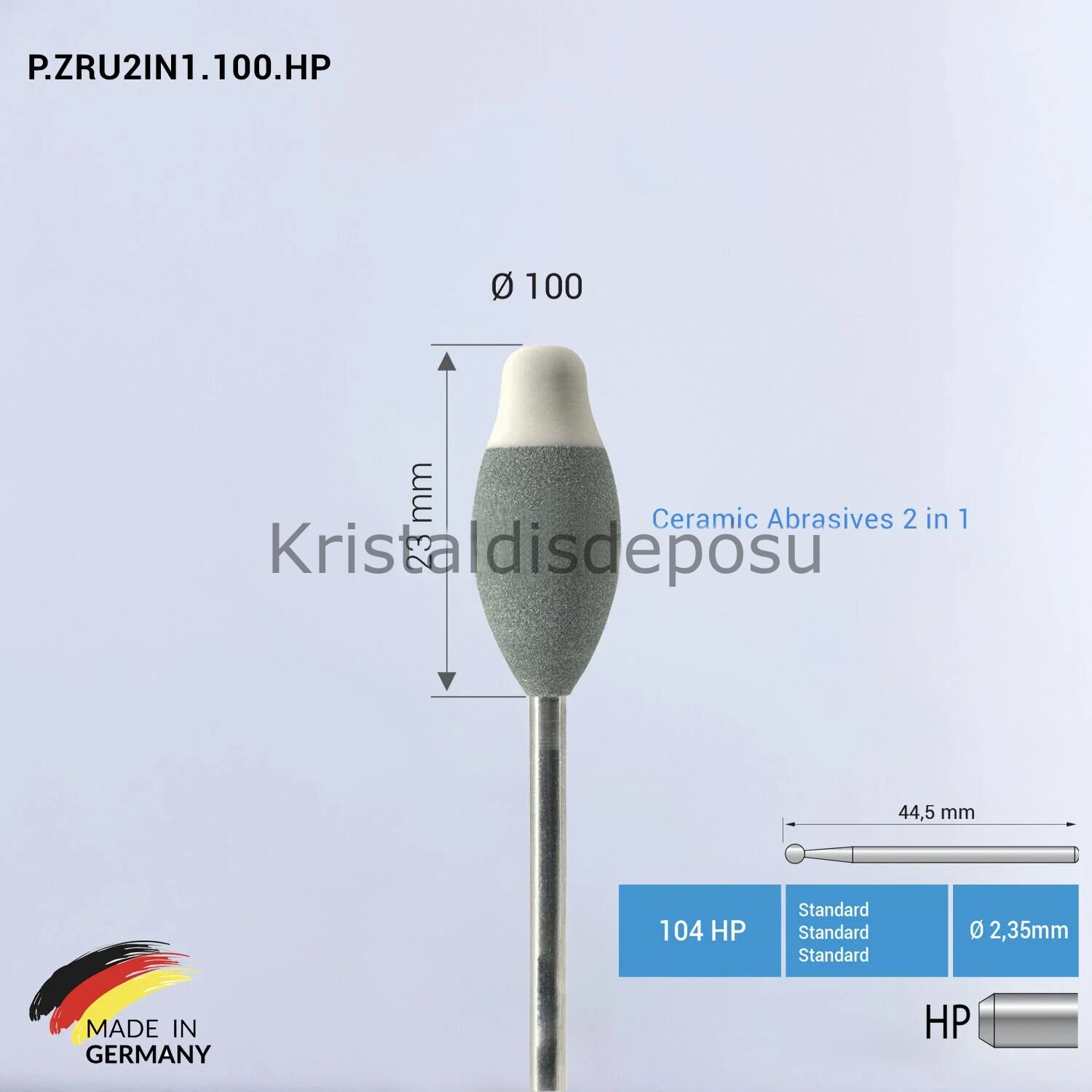 Seramic & Zirconium Abrasives 2 in 1 - P.ZRU2IN1 - Ø100 mm