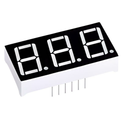 E1-3056-AUR-1   7 SEGMENT 3 DİGİT 14.2MM (+)   KIRMIZI LED DISPLAY