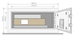 Yale Yüksek Güvenlikli - Laptop Tipi Kasa - YLEB/200/EB1