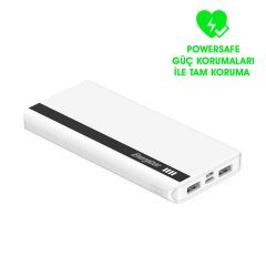 Energizer Max UE10054 10000mAh Type-C & Micro USB Girişli Taşınabilir Şarj Cihazı Beyaz