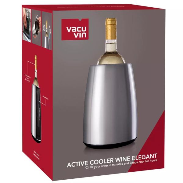 Vacu Vin 3649360 Elegant Aktif Şarap Soğutucu - Paslanmaz Çelik