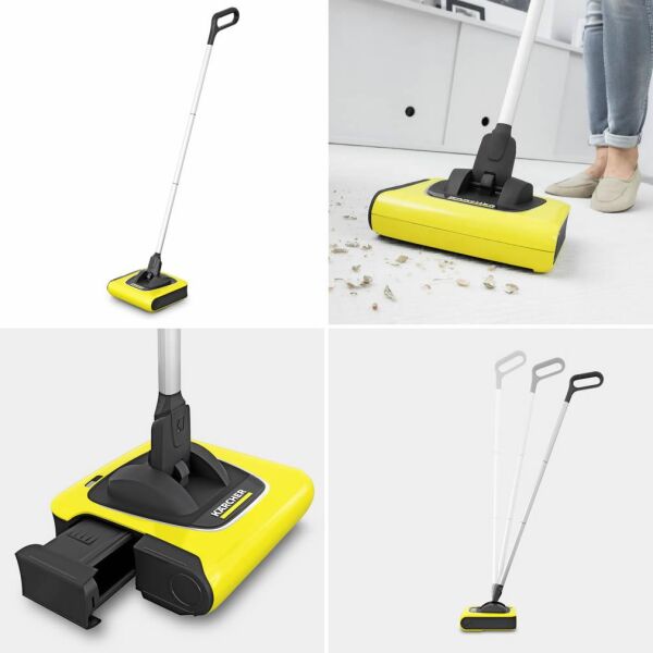 Karcher KB 5 Gırgır Tipi Şarjlı Dikey Süpürge (Sarı)