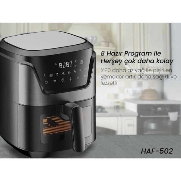 Hiking HAF-502 6 Litre Airfryer Sıcak Hava Fritözü