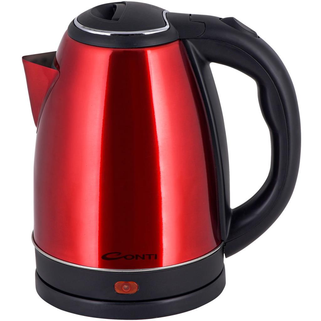 Conti CK-239 Aqua 1,7 Litre 1500 W Paslanmaz Çelik Kettle - Kırmızı