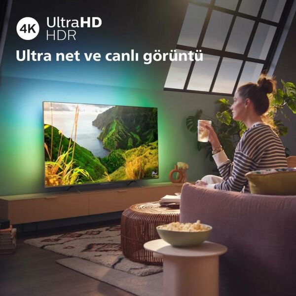 Philips 50PUS8108/62 50'' 126 Ekran Ambilight Ultra HD 4K Smart Led TV