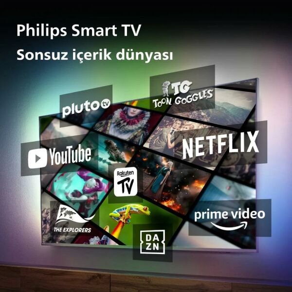 Philips 43PUS8108/62 43'' 108 Ekran Ambilight Ultra HD 4K Smart Led TV