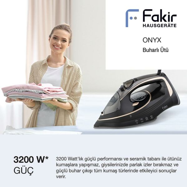 Fagir Onyx 3200W Seramik Taban Buharlı Ütü