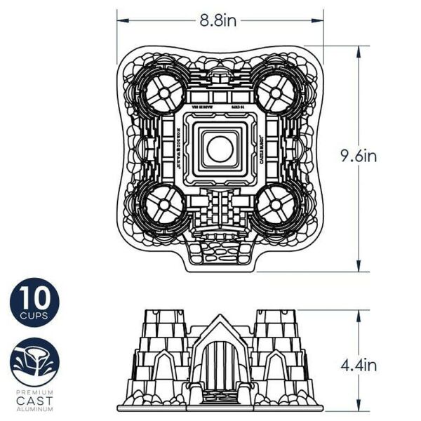 Nordicware 57724 Şato Bundt Kek Kalıbı