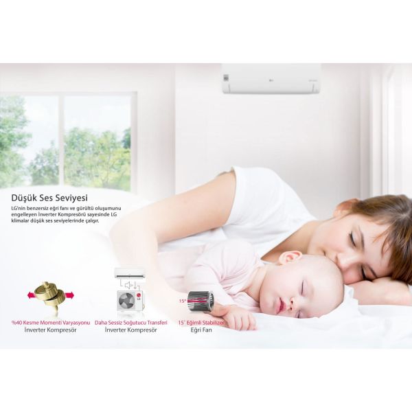 Lg S3-M24K22FA Dual Plus 24000 Btu Wifi R32 Gaz A++ İnverter Klima