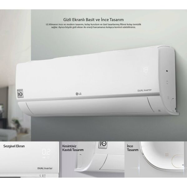 Lg S3-M18KL2FA Dual Plus 18000 Btu Wifi R32 Gaz A++ İnverter Klima