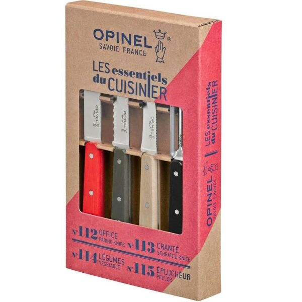 Opinel OP-001626 Les Essentials Art Deco 4'lü Bıçak Seti