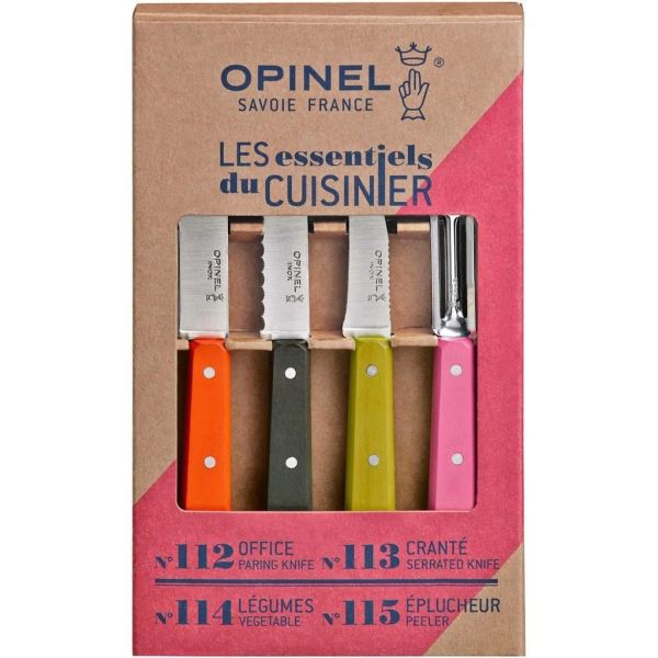 Opinel OP-001452 Les Essentials Art Deco 4'lü Bıçak Seti