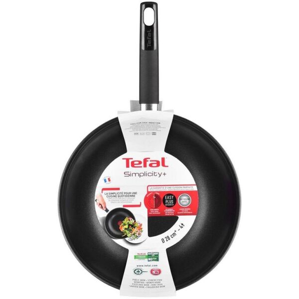 Tefal Simplicity+ Difüzyon Tabanlı Non-Stick 28 cm. Wok Tava - 2100122388