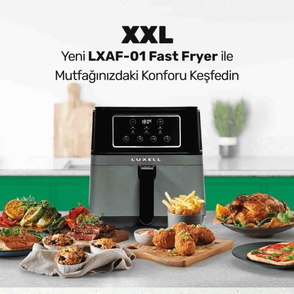 Luxell LXAF-01 Fast Fryer XXL 7.5 Litre Sıcak Hava Fritözü - Airfryer