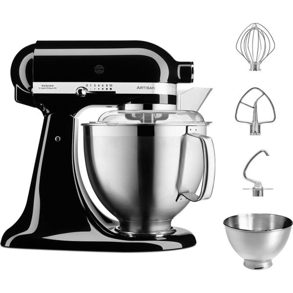 KitchenAid Artisan 5KSM185PSEOB Onyx Black 4.8 Litre Stand Mikser