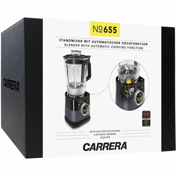 Carrera No 655 Buz Kırma, Pişirme, Buhar Fonksiyonlu 1500W Blender