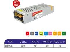 ERKLED SM-350-12 350W 12V 30A ŞERİT LED TRAFOSU ERK1350