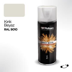 Polisan Akrilik Kırık Beyaz Sprey Boya 400 ml - RAL 9010