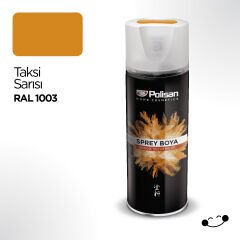 Polisan Akrilik Taksi Sarısı Sprey Boya 400 ml - RAL 1003