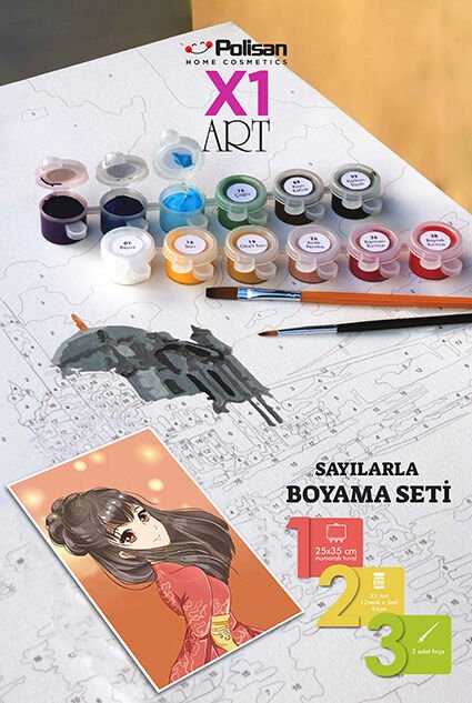 Polisan X1 Art Boyama Seti 25X35 cm Anime 1