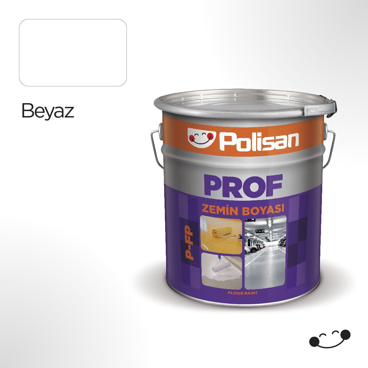 Polisan Prof Beyaz Zemin Boyası (P-FP) 18 kg