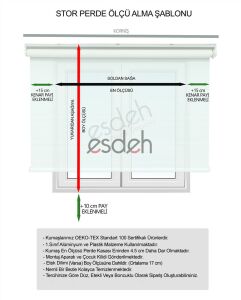 Kırık Beyaz Stor Perde - Kalın İthal Mat Model